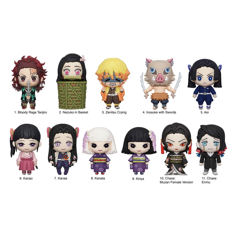 Demon Slayer: Kimetsu no Yaiba 3D PVC-Taschenanhänger Series 4 Display (24) Image 1
