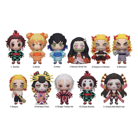 Demon Slayer: Kimetsu no Yaiba 3D PVC-Taschenanhänger Series 5 Display (24) Image
