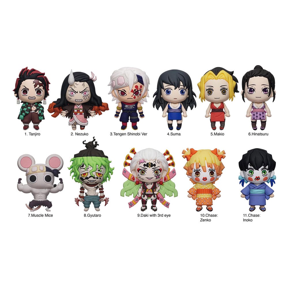 Demon Slayer: Kimetsu no Yaiba 3D PVC-Taschenanhänger Series 6 Display (24) Image 1