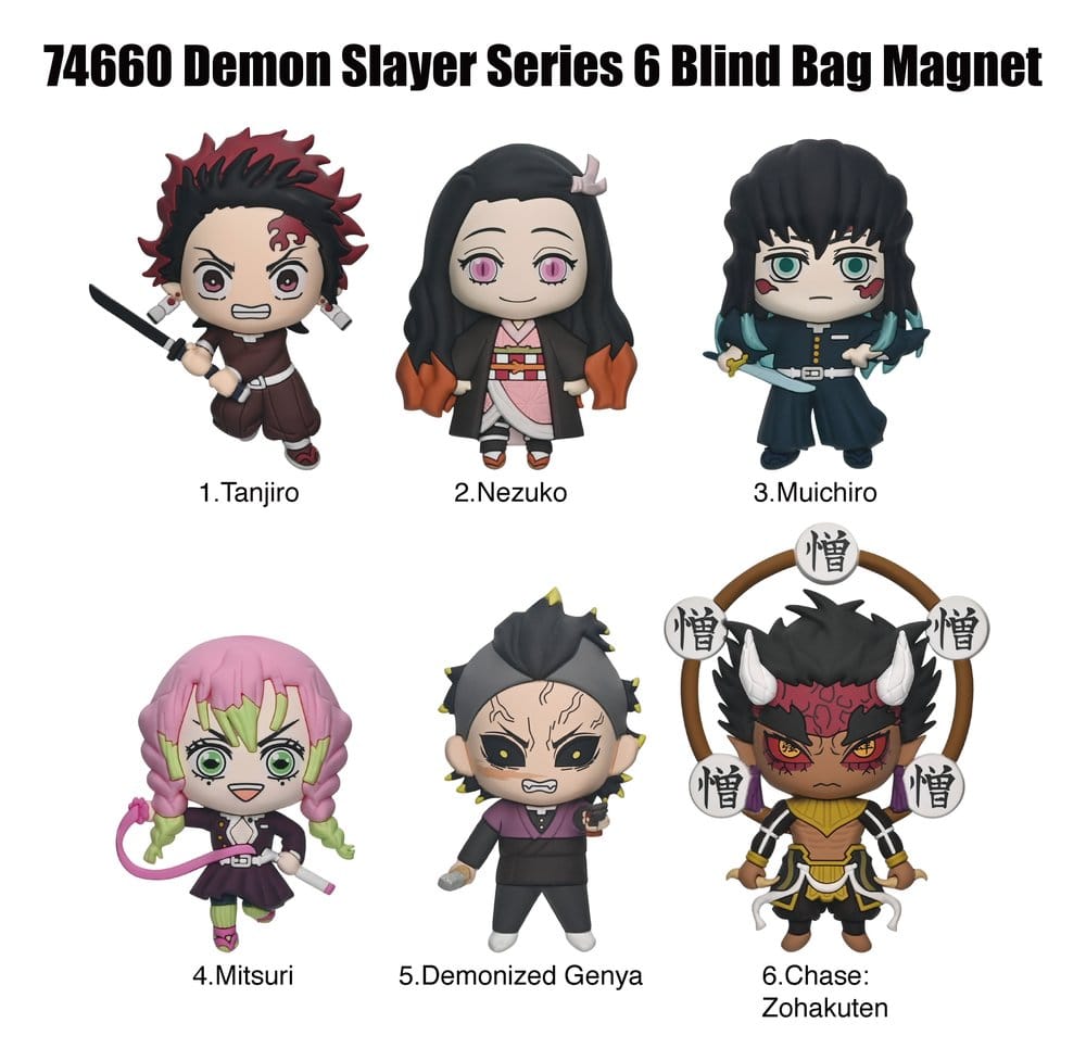 Demon Slayer 3D Schaumstoff Magnete Serie 6 Blind Bag Display (12) Image 3