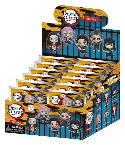 Demon Slayer 3D Schaumstoff Magnete Serie 6 Blind Bag Display (12) Image 1