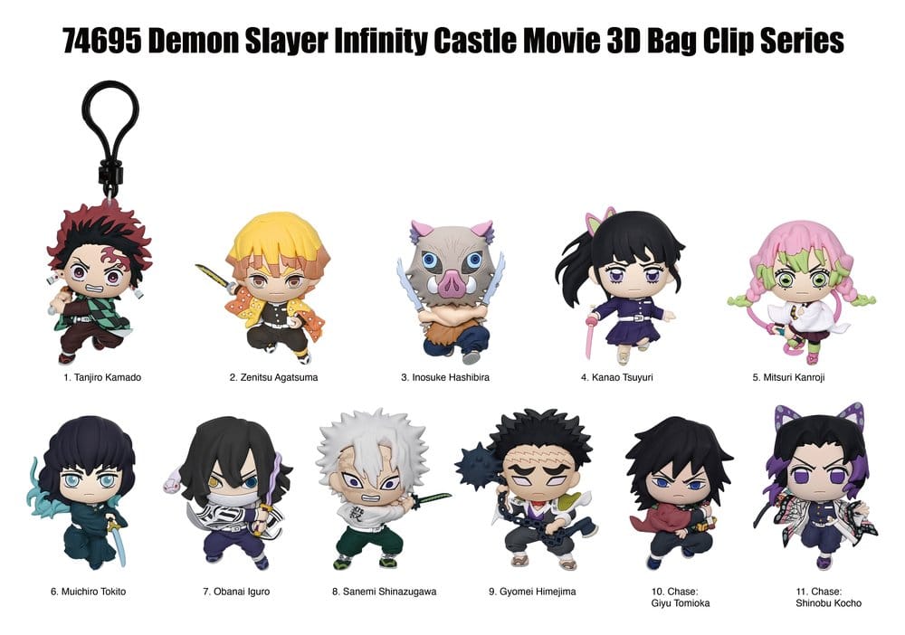 Demon Slayer 3D PVC-Taschenanhänger Infinity Castle Serie 1 Display (24) Image 2