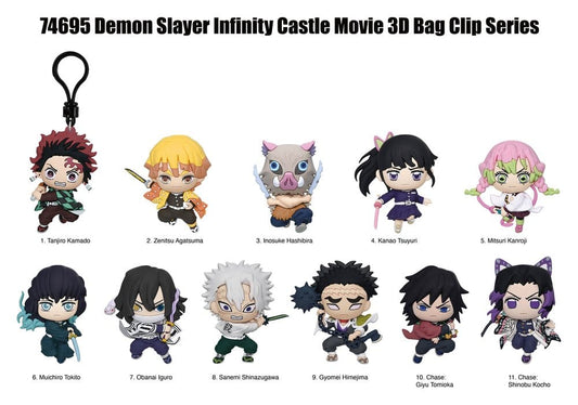 Demon Slayer 3D PVC-Taschenanhänger Infinity Castle Serie 1 Display (24) Image 2