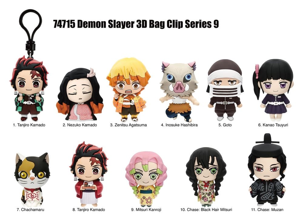 Demon Slayer: Kimetsu no Yaiba 3D PVC-Taschenanhänger Serie 9 Blind Bag Display (24) Image 2