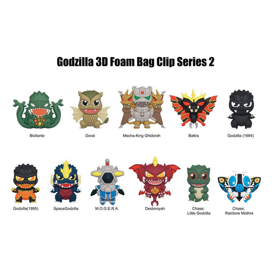 Godzilla 3D PVC-Taschenanhänger Series 2 Display (24) Image 1
