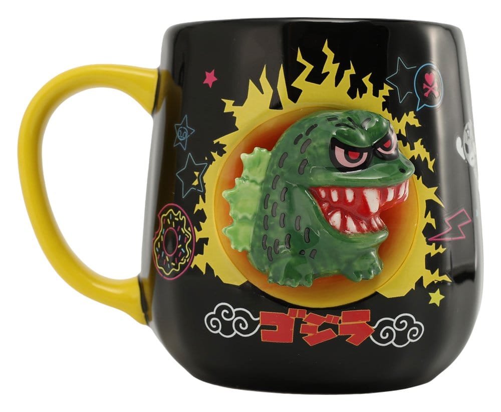 Tokidoki x Godzilla Tasse 2D Relief Figural Image 1