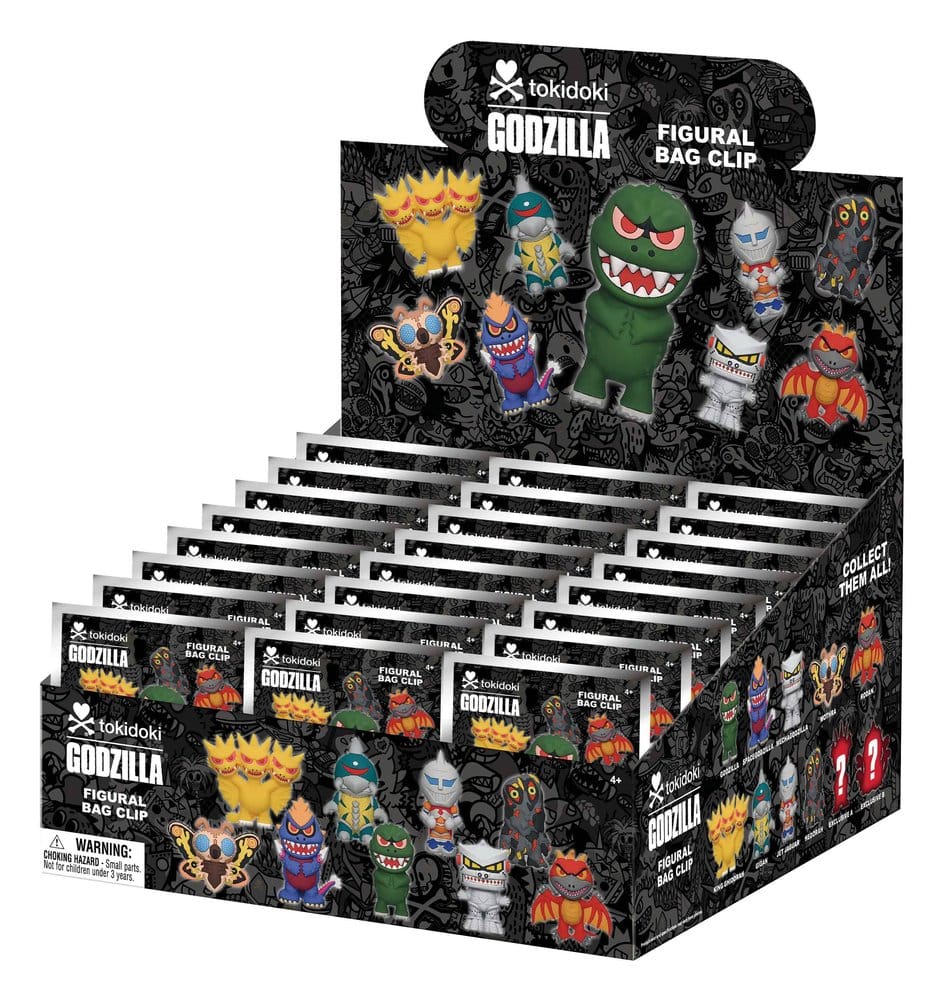 Tokidoki x Godzilla 3D PVC-Taschenanhänger Display (24) Image 1