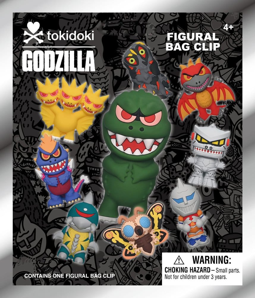 Tokidoki x Godzilla 3D PVC-Taschenanhänger Display (24) Image 3