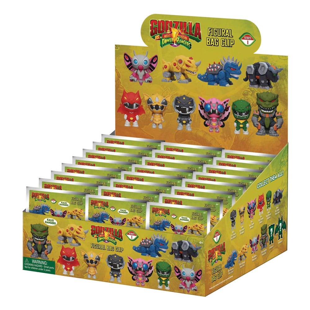 Godzilla vs. Power Rangers 3D PVC-Taschenanhänger Series 1 Display (24) Image 1