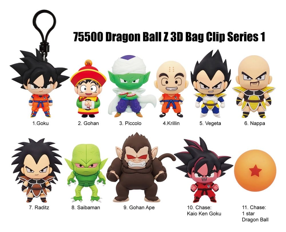 Dragon Ball Z 3D PVC-Taschenanhänger Serie 1 Display (24) Image 2