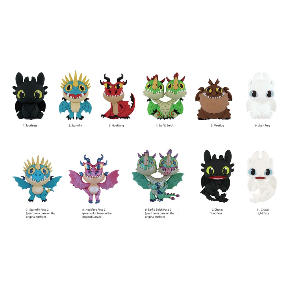 Drachenzähmen leicht gemacht 3D PVC-Taschenanhänger Series 1 Display (24) Image 1