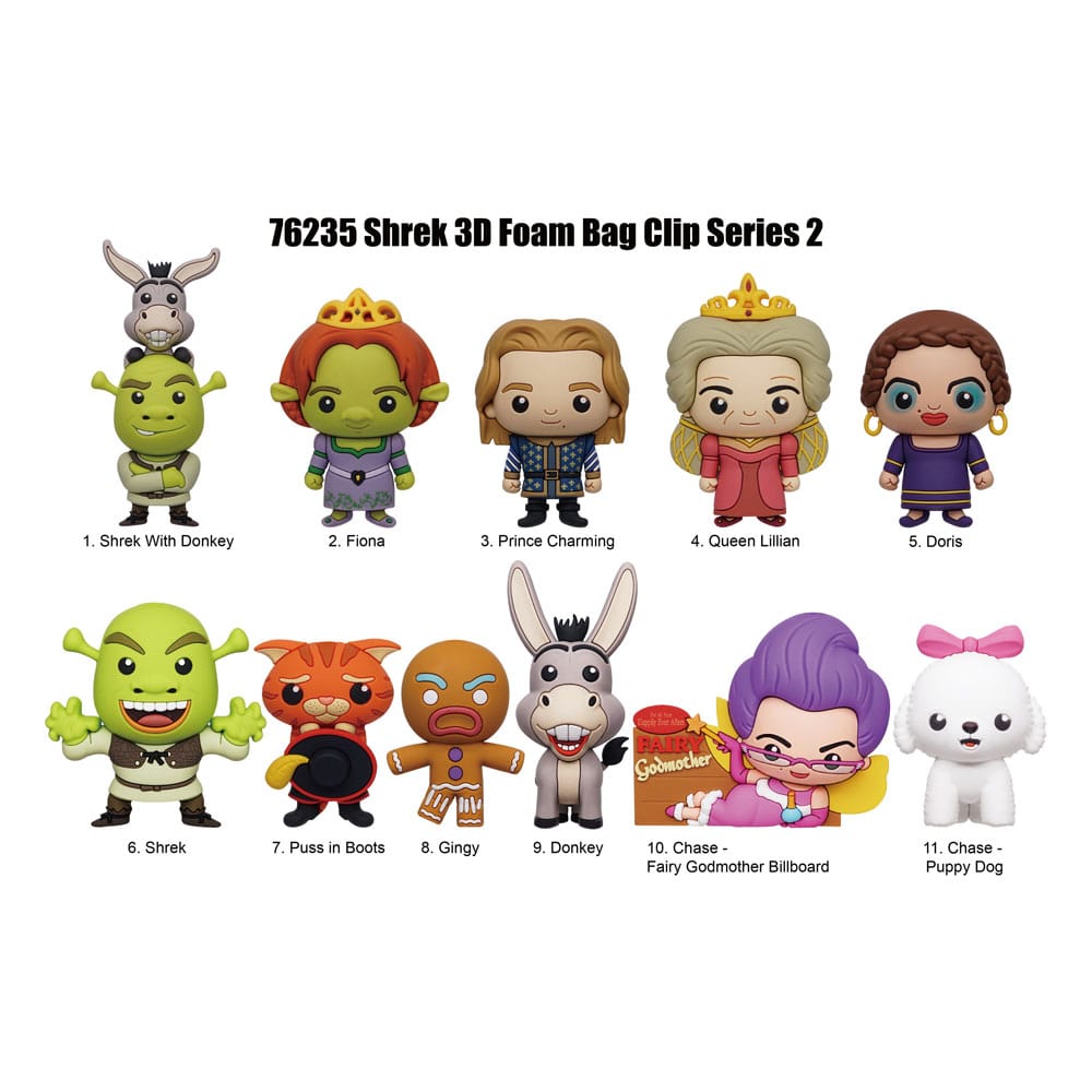 Shrek PVC-Taschenanhänger Series 2 Display (24) Image 1