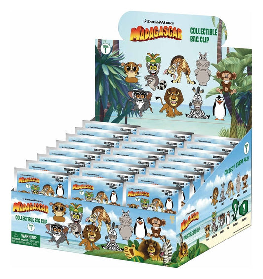 Madagascar 3D PVC-Taschenanhänger Serie 1 Display (24) Image 1