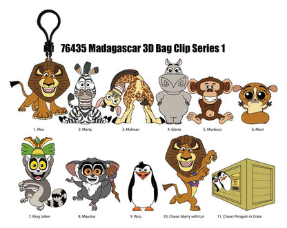 Madagascar 3D PVC-Taschenanhänger Serie 1 Display (24) Image 3
