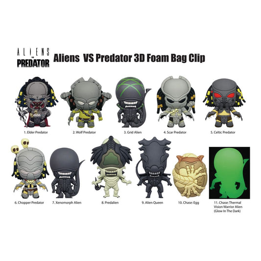 Alien vs. Predator 3D PVC-Taschenanhänger Display (24) Image 1