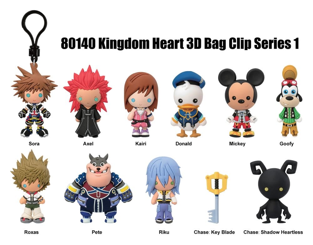 Kingdom Hearts 3D PVC-Taschenanhänger Serie 1 Blind Bag Display (24) Image 2