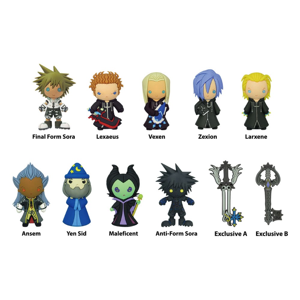 Kingdom Hearts PVC-Taschenanhänger Series 2 Display (24) Image 3