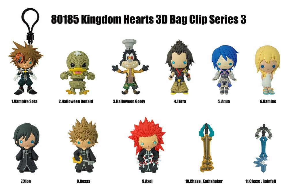 Kingdom Hearts 3D PVC-Taschenanhänger Series 3 Display (24) Image 2