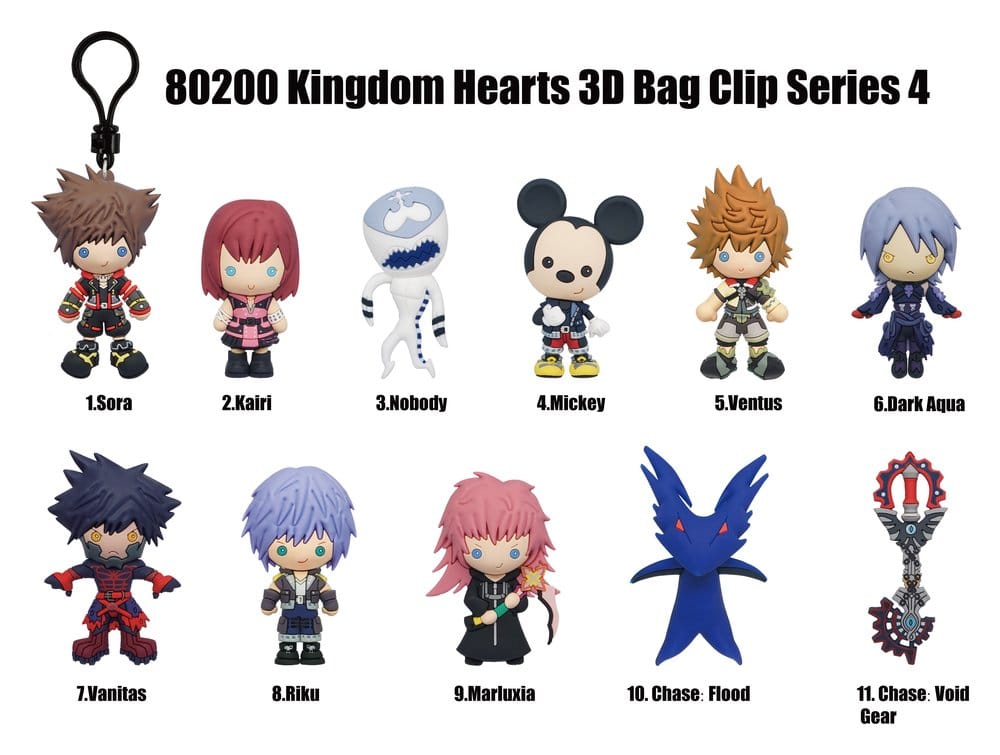 Kingdom Hearts 3D PVC-Taschenanhänger Serie 4 Display (24) Image 2