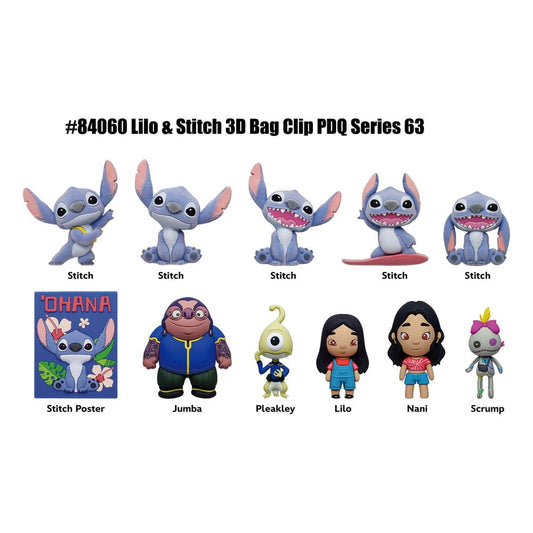 Lilo & Stitch Movie 3D PVC-Taschenanhänger Serie 63 Display (24) Image 1