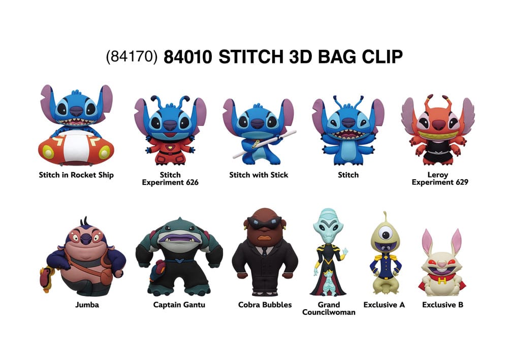 Lilo & Stitch 3D PVC-Taschenanhänger Stitch in Space Display  (24) Image 3