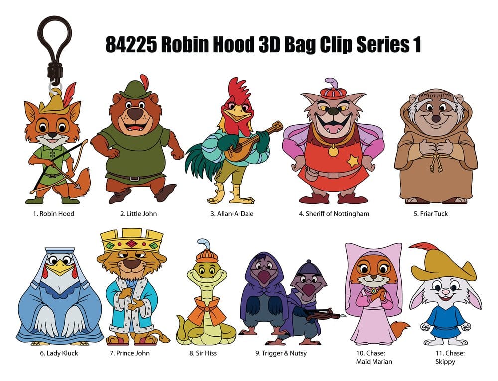 Robin Hood 3D PVC-Taschenanhänger Serie 79 Blind Bag Display (24) Image 2