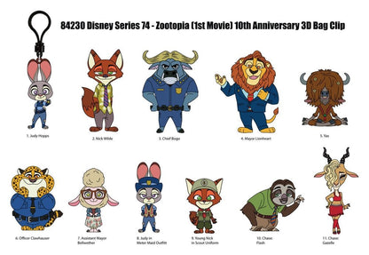 Zootopia 3D PVC-Taschenanhänger Serie 73 Display (24) Image 2