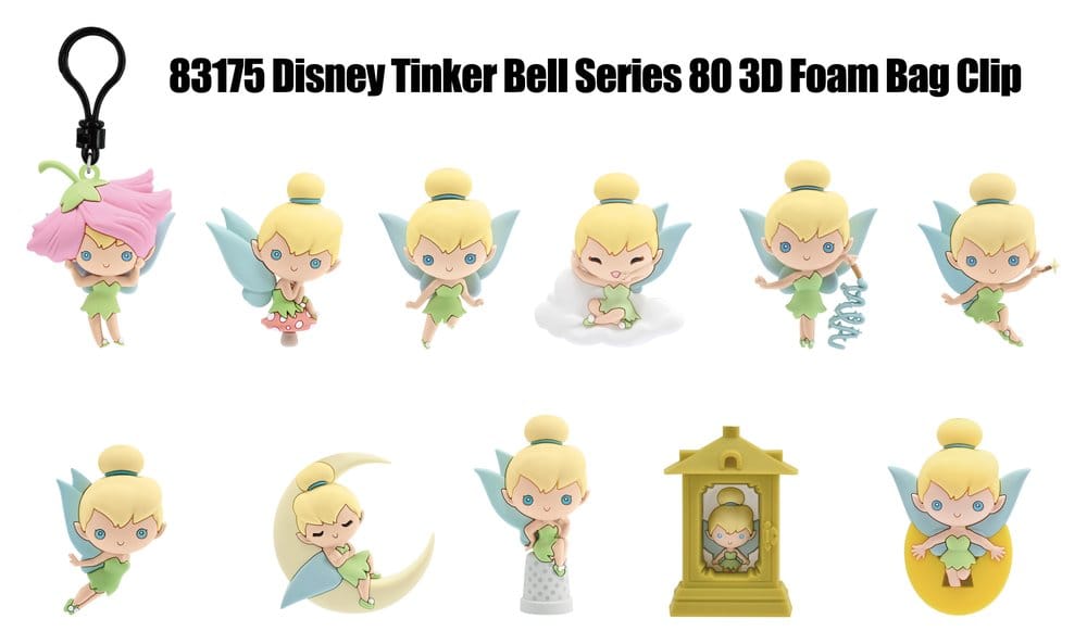 Tinkerbell 3D PVC-Taschenanhänger Serie 81 Blind Bag Display (24) Image 1