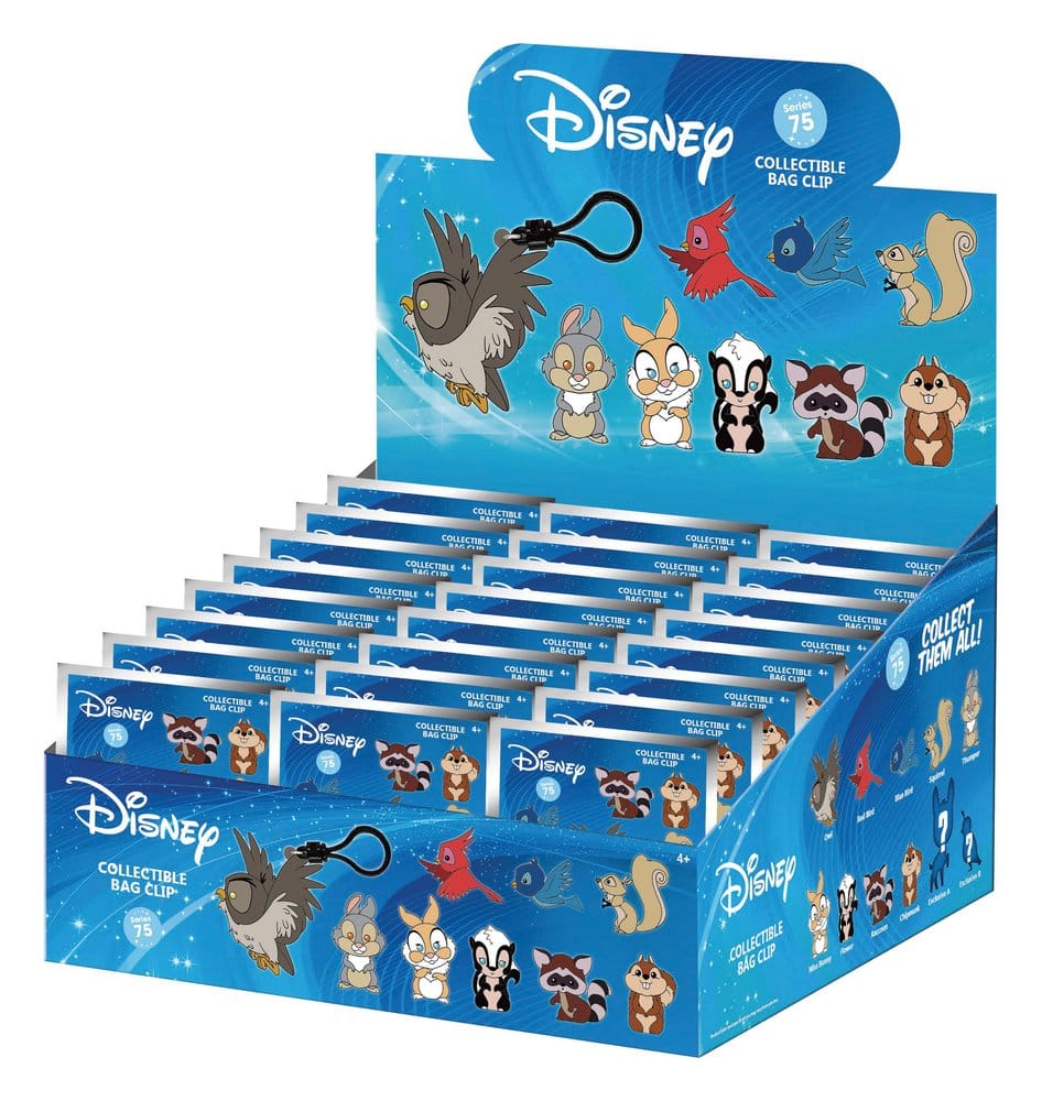 Disney 3D PVC-Taschenanhänger Waldtiere Serie 76 Display (24) Image 1