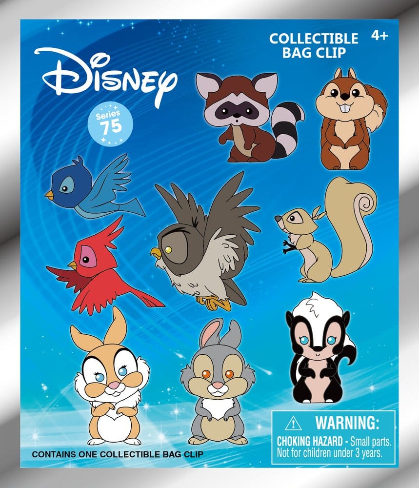 Disney 3D PVC-Taschenanhänger Waldtiere Serie 76 Display (24) Image 2