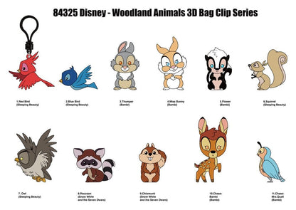 Disney 3D PVC-Taschenanhänger Waldtiere Serie 76 Display (24) Image 3