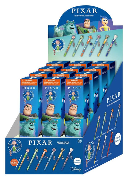 Pixar 3D Head Topper Drehkugelschreiber Display (16) Image 1