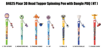 Pixar 3D Head Topper Drehkugelschreiber Display (16) Image 2