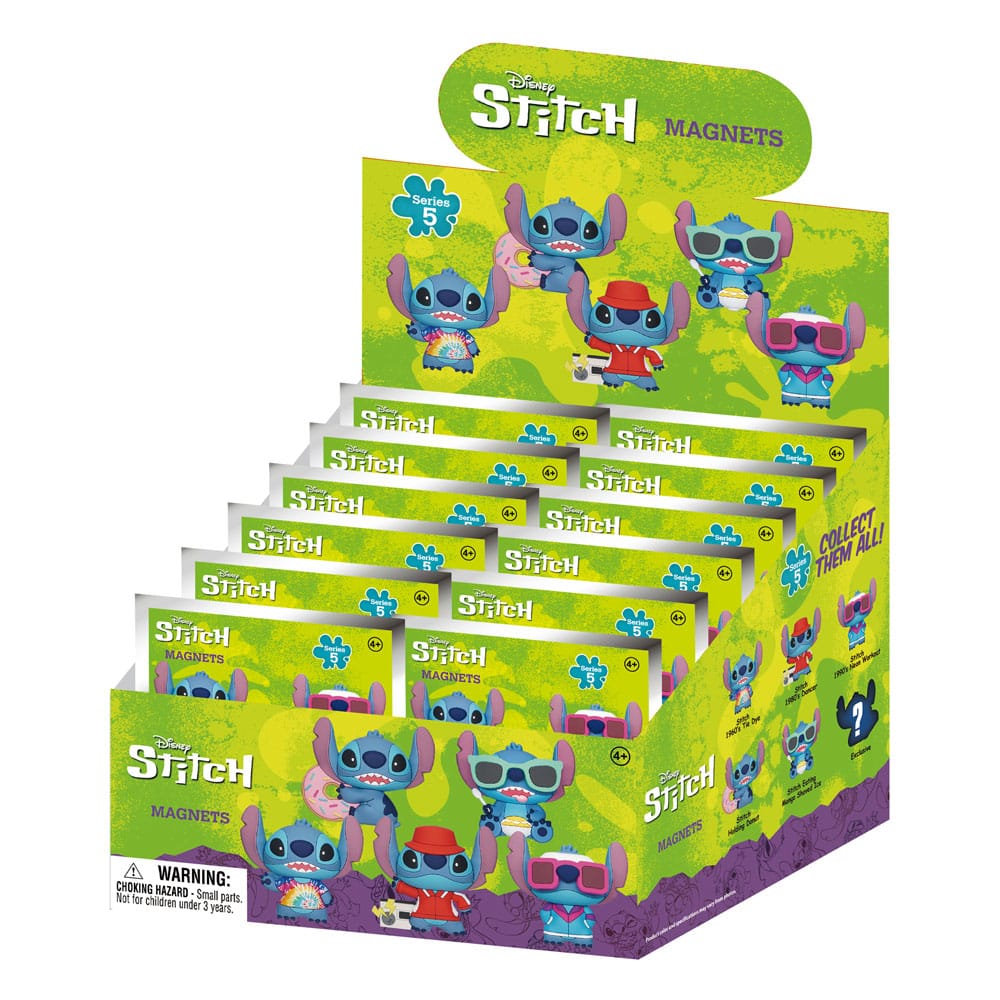 Lilo & Stitch 3D Magnete Stitch Series 5 Blind Pack Display (12) Image 1