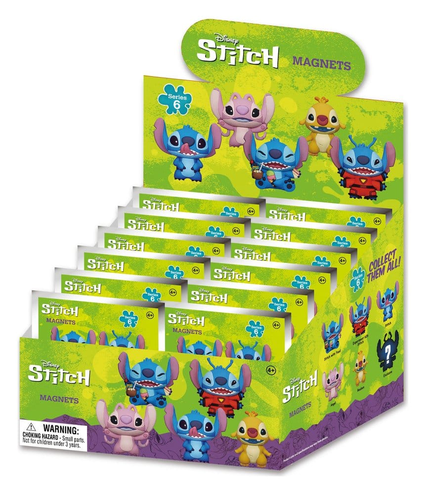 Lilo & Stitch 3D Magnete Stitch Series 6 Blind Pack Display (12) Image 1