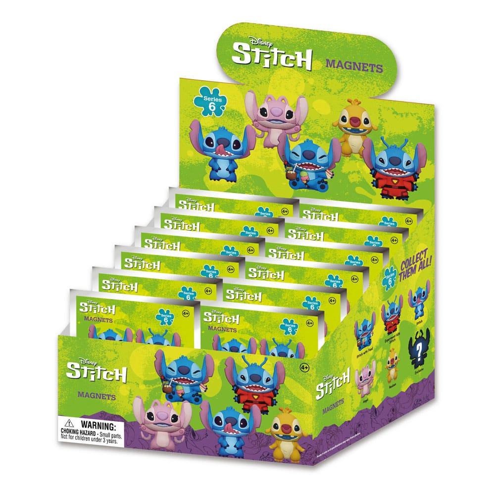 Lilo & Stitch 3D Magnete Stitch Series 6 Blind Pack Display (12) Image 1
