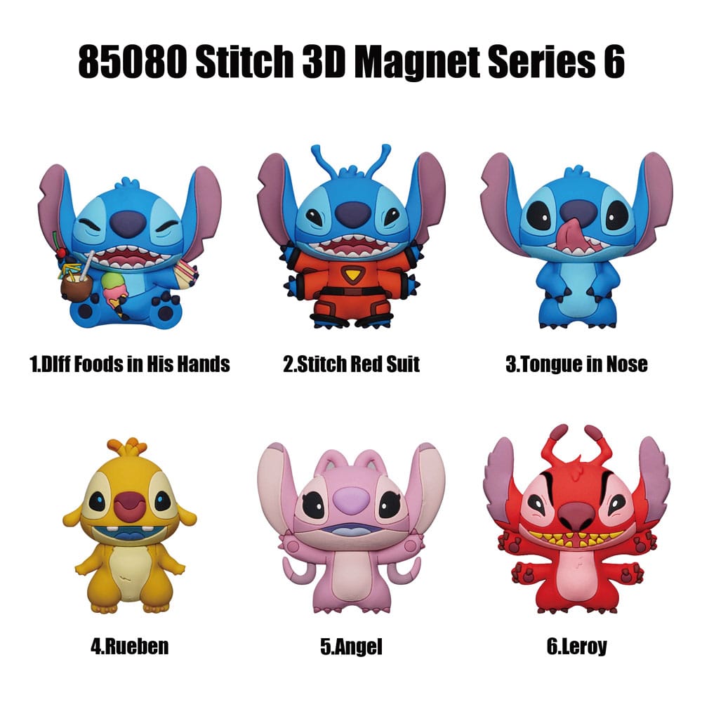 Lilo & Stitch 3D Magnete Stitch Series 6 Blind Pack Display (12) Image 2