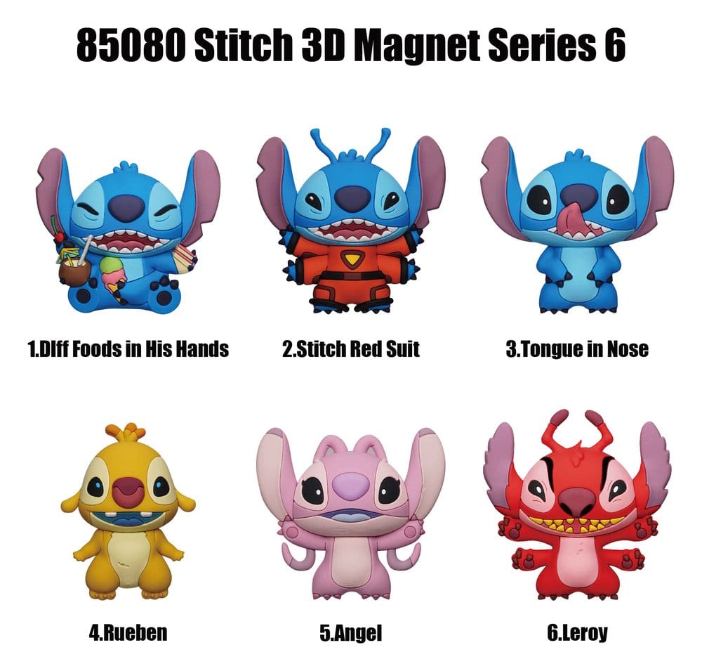 Lilo & Stitch 3D Magnete Stitch Series 6 Blind Pack Display (12) Image 2