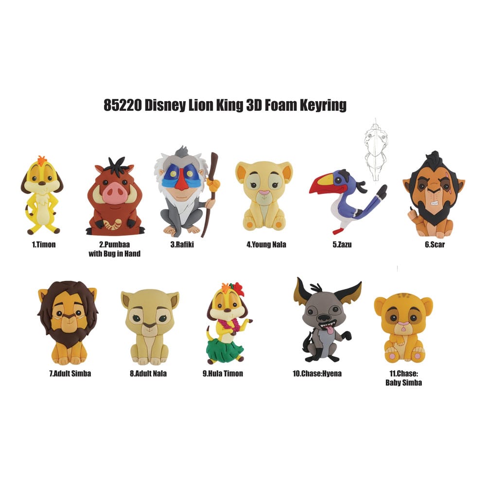 Disney 3D PVC-Taschenanhänger Display Lion King (24) Image 3