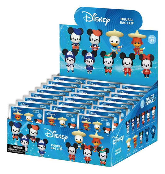 Mickey & Minnie Around the World 3D PVC-Taschenanhänger Serie 1 Blind Bag Display (24) Image 1
