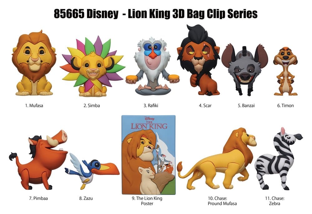Der König der Löwen 3D PVC-Taschenanhänger Display (24) Image 2