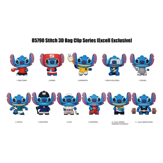 Lilo & Stitch 3D PVC-Taschenanhänger Series 1 Sport Display (24) Image 1