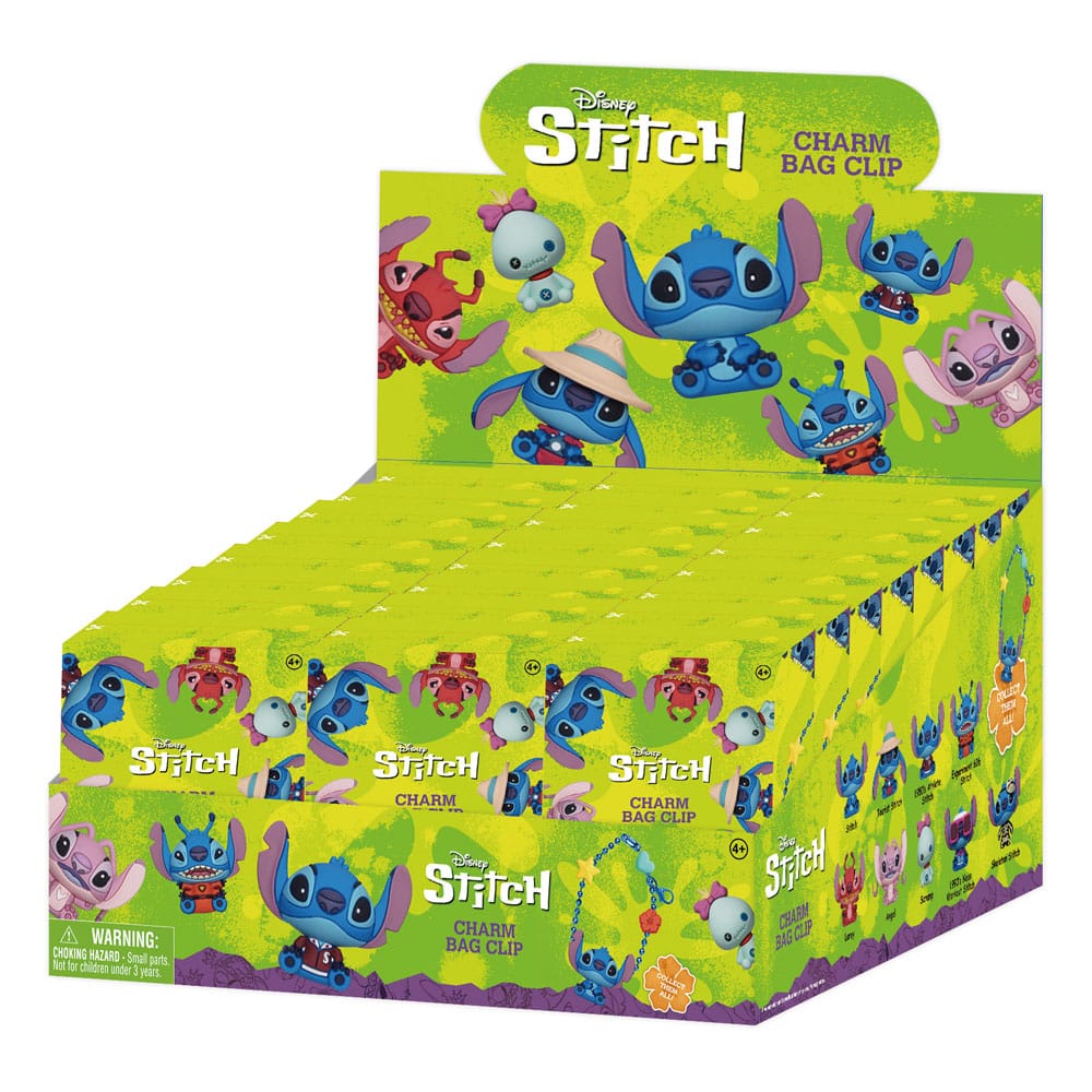 Lilo & Stitch 3D PVC-Taschenanhänger Stitch Charm Display (24) Image 3