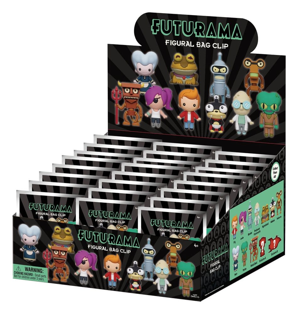 Futurama 3D PVC-Taschenanhänger Series 1 Display (24) Image 1