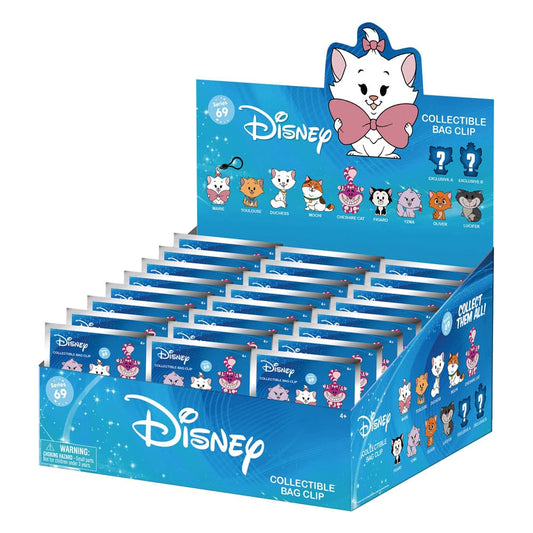 Disney Katzen 3D PVC-Taschenanhänger Serie 69 Display (24) Image 1