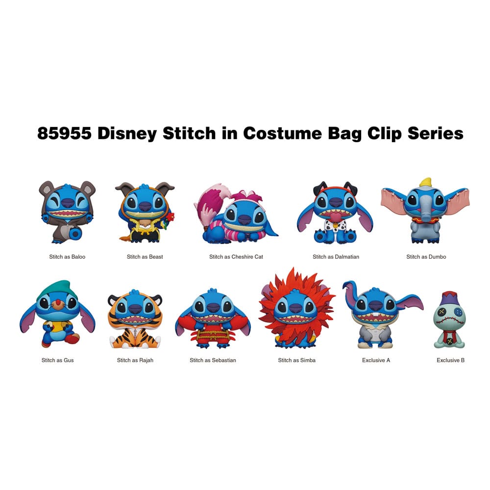 Lilo & Stitch 3D PVC-Taschenanhänger Serie 1 Stitch in costume Display (24) Image 3