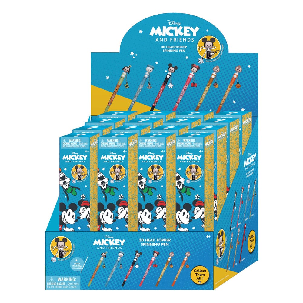 Micky and Friends Stift 3D Head Topper Spinning Pen Image 1