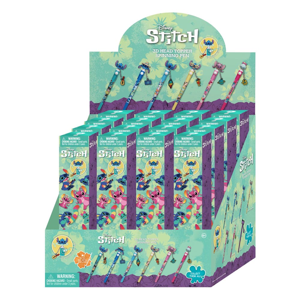 Lilo & Stitch 3D Head Topper Spinning Pen Stitch Display (12) Image 1