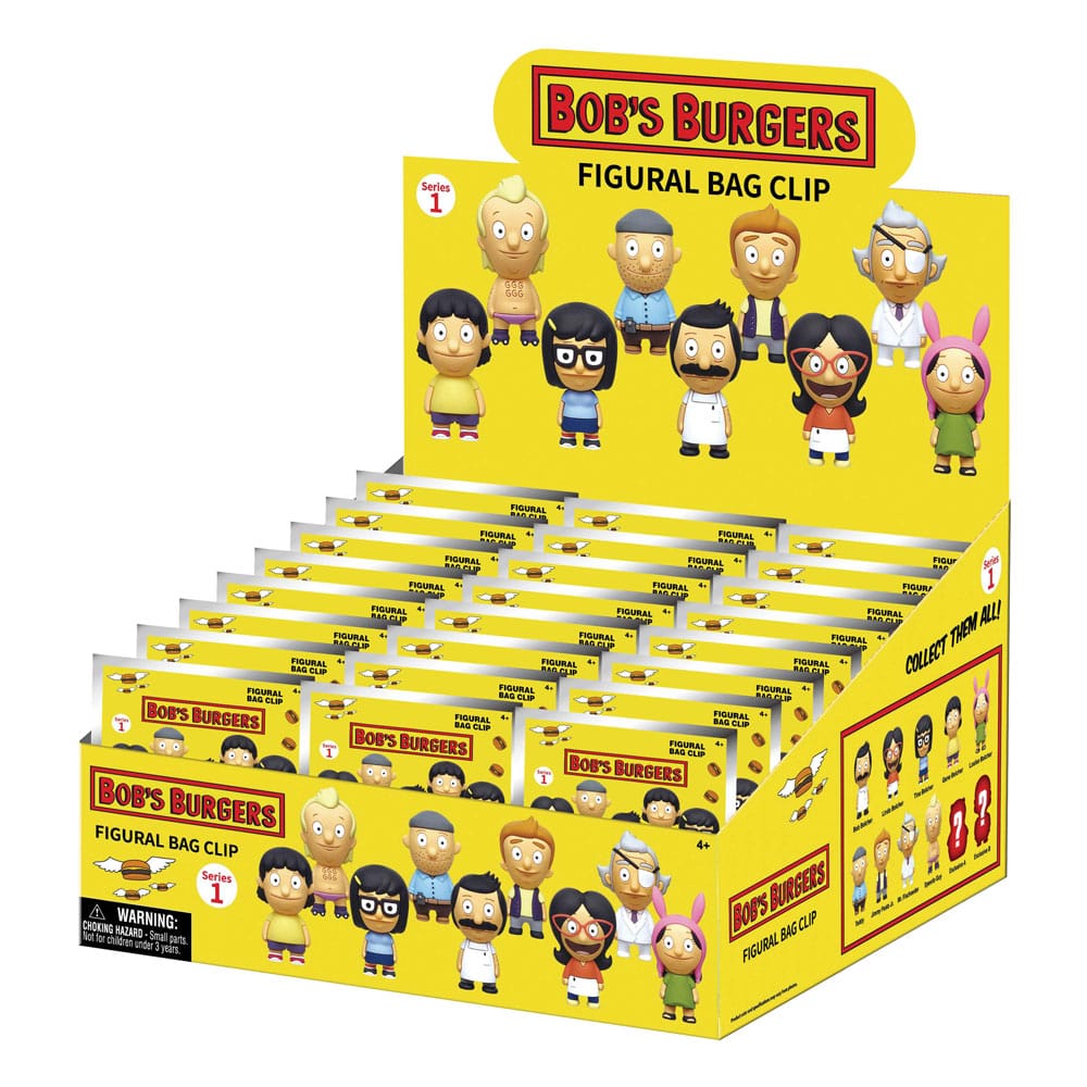 Bob's Burgers 3D PVC-Taschenanhänger Serie 1 Display  (24) Image 1