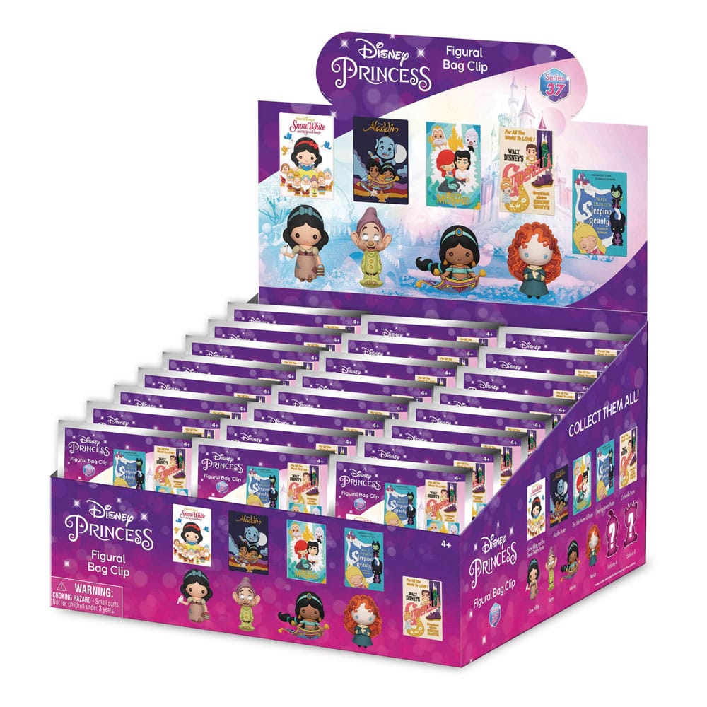 Disney 3D PVC-Taschenanhänger Ultimate Princess Series 37 Display (24) Image 1